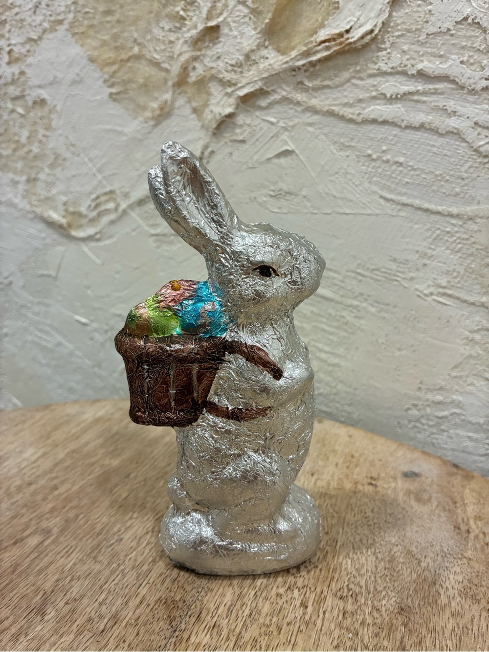 Two’s Company Vintage Faux Foil Wrapped Bunny